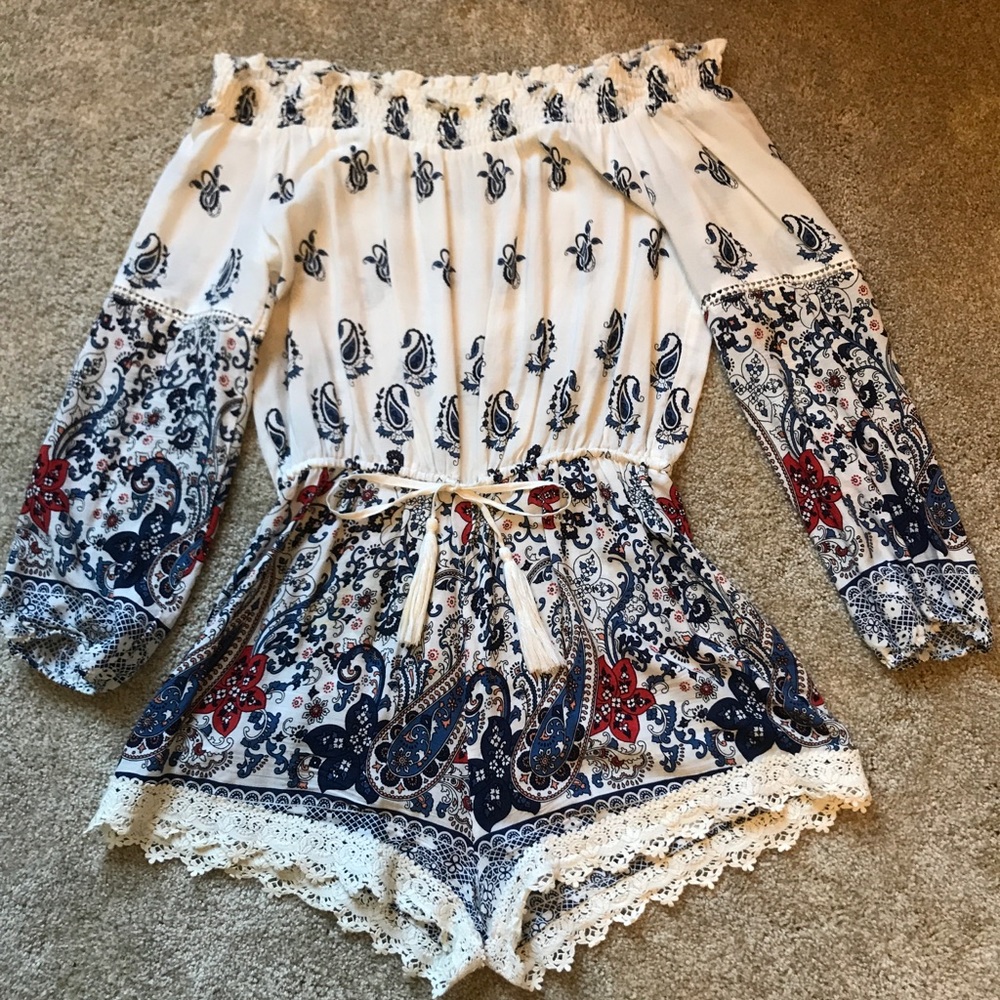 Off the Shoulder Romper